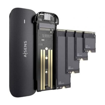 Caja externa para disco ssd m.2 nvme aisens asm2-024b/ usb 3.2/ sin tornillos - Imagen 3
