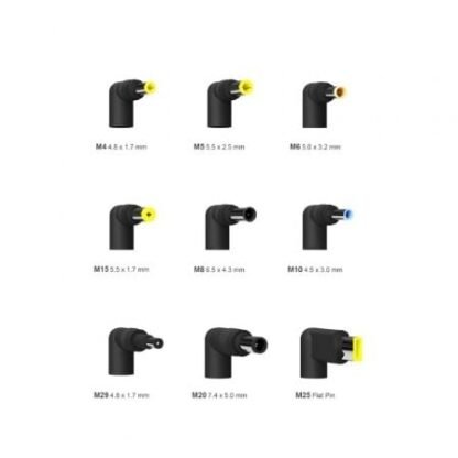 Cargador de portátil aisens aslc-65wauto-bk/ 65w/ automático/ 9 conectores/ voltaje 18.5-20v/ 1 usb qc3.0 - Imagen 3