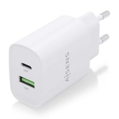 Cargador de pared aisens a110-0754/ 1xusb tipo-c/ 1xusb/ 20w - Imagen 2