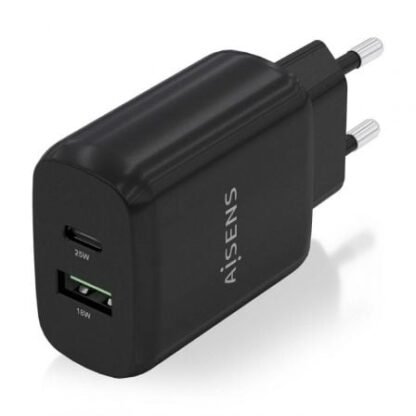 Cargador de pared aisens a110-0759/ 1xusb tipo-c/ 1xusb/ 25w - Imagen 2