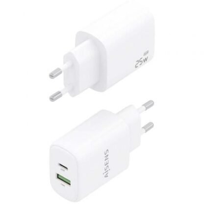 Cargador de pared gan aisens a110-0911/ 1xusb tipo-c/ 1xusb/ 25w/ blanco - Imagen 3