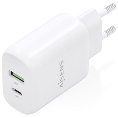 Cargador de pared gan aisens a110-0923/ 1xusb tipo-c/ 1xusb/ 30w/ blanco - Imagen 2