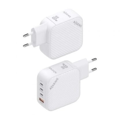 Cargador de pared gan aisens asch-100w4p028-w/ 3xusb tipo-c/ 1x usb/ 100w - Imagen 3