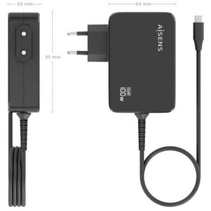 Cargador de portátil gan aisens asch-1pd100wl50-bk usb tipo-c/ 100w/ automático/ voltaje 5-20v - Imagen 4