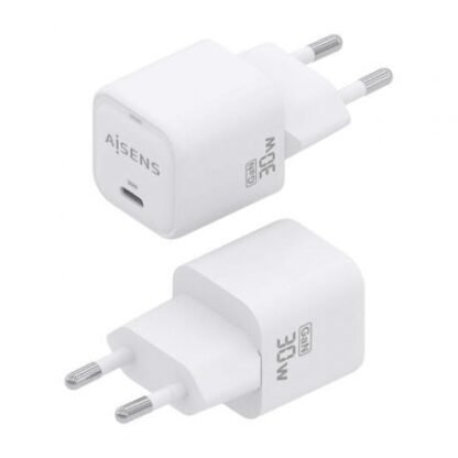 Cargador de pared gan aisens asch-30w1p018-w/ 1xusb tipo-c/ 30w - Imagen 3