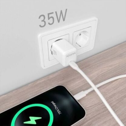 Cargador de pared gan aisens asch-35w1p016-w/ 1xusb tipo-c/ 35w - Imagen 5