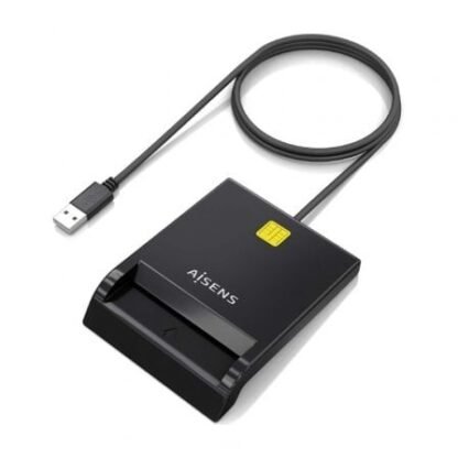 Lector de dni y tarjetas aisens ascr-sn06-bk/ negro - Imagen 2