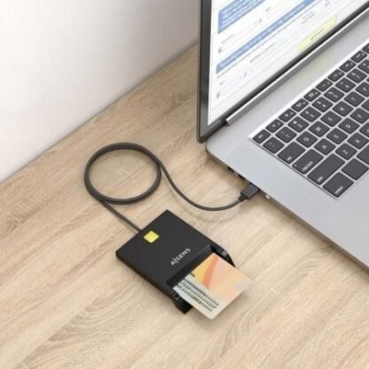 Lector de dni y tarjetas aisens ascr-sn06-bk/ negro - Imagen 5