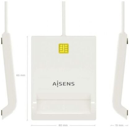 Lector de dni y tarjetas aisens ascr-sn07-w/ blanco - Imagen 4