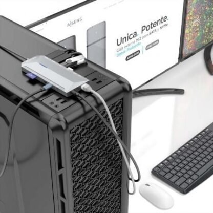 Docking usb tipo-c aisens asuc-12p005-gr/ 2xhdmi/ 3xusb/ 2xusb tipo-c/ 1xrj45/ 1xaudio/ 1xlector tarjetas/ 1x jack/ 1xusb - Imagen 5