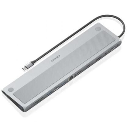 Docking usb tipo-c aisens asuc-12p020-gr/ 2xhdmi/ 3xusb/ 1xusb tipo-c/ 1xrj45/ 1xdisplayport/ 1xlector tarjetas/ 1xusb tipo-c - Imagen 2