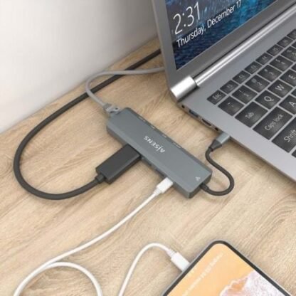 Docking usb tipo-c aisens asuc-5p011-gr/ 1xhdmi/ 2xusb/ 1xrj45/ 1xusb tipo-c/ 1xusb tipo-c pd/ gris - Imagen 5