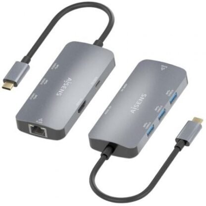 Docking usb tipo-c aisens asuc-6p019-gr/ 1xhdmi/ 3xusb/ 1xrj45/ 1xusb tipo-c pd/ gris - Imagen 2