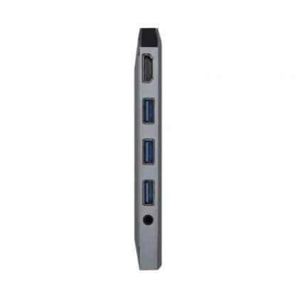 Docking usb tipo-c aisens asuc-9p001-gr/ 1xhdmi/ 3xusb/ 1xrj45/ 1xaudio/ 1xlector tarjetas / 1xusb tipo-c pd/ gris - Imagen 3