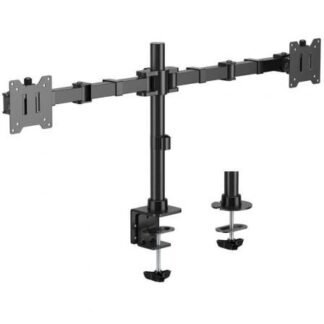 Soporte de mesa para 2 monitores aisens dt35tsr-359/ giratorio/ inclinable/  hasta 20kg