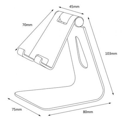 Soporte para smartphone/tablet aisens ms1pm-083/ gris - Imagen 5