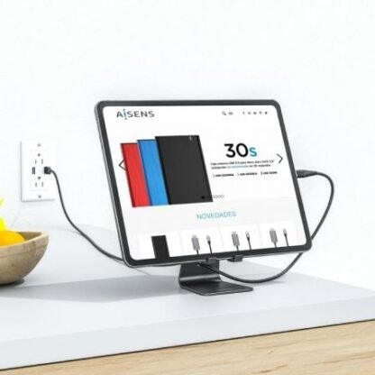 Soporte para smartphone/tablet aisens ms1pm-084/ negro - Imagen 3