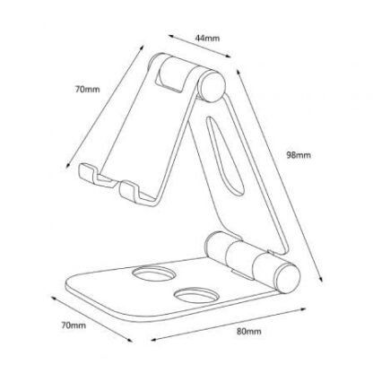 Soporte para smartphone/tablet aisens ms2pm-086/ plata - Imagen 5