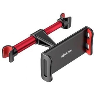 Soporte de coche para smartphone/tablet aisens msc1p-105/ negro y rojo