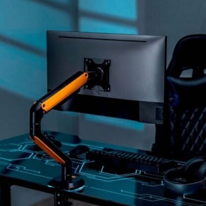 Soporte de mesa gaming con contrapeso para monitor y tv aisens dt32tsr-249/ giratorio/ inclinable/ hasta 9kg/ con iluminación - Imagen 4