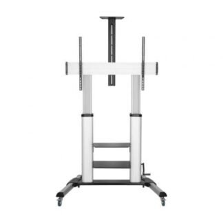 Soporte de suelo inclinable con ruedas y manivela aisens ft100te-125 para tv 60-100"/ hasta 100kg