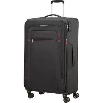 Maleta mediana american tourister crosstrack spinner expansible 79cm/ 79x46.5x30.5cm/ 4 ruedas/ roja y gris - Imagen 2