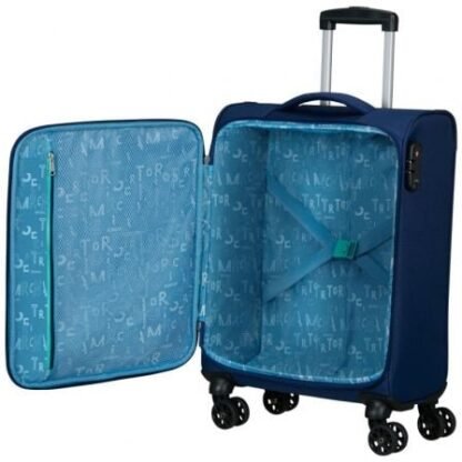 Maleta de cabina american tourister sea seeker spinner 55cm/ 55x40x20cm/ 4 ruedas/ marino combate - Imagen 3