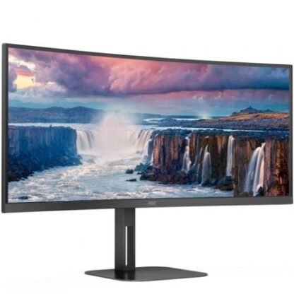 Monitor profesional ultraparonámico curvo aoc cu34v5c/bk 34"/ wqhd/ multimedia/ negro - Imagen 3