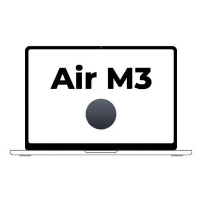 Apple macbook air 13,6"/ m3 8-core cpu/ 8gb/ 512gb ssd/ 10-core gpu/ medianoche
