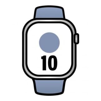 Apple watch series 10/ gps/ 46mm/ caja de aluminio / correa deportiva azul denim m/l