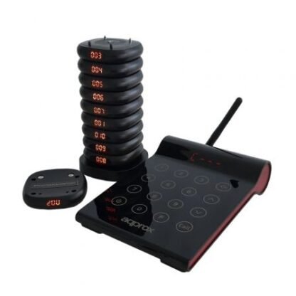Kit avisador de clientes approx appcustomercallerkit/ incluye transmisor / 10 discos / base de carga - Imagen 2