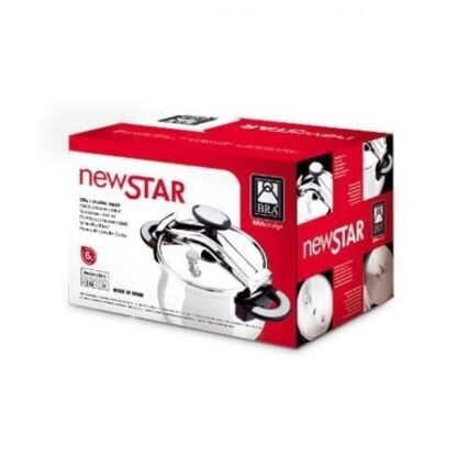 Olla a presión bra new star a185501/ ø22cm/ 4.5l/ acero inoxidable/ apta para inducción - Imagen 5