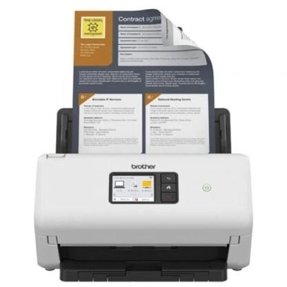 Escáner documental brother ads-4500w con alimentador de documentos adf/ doble cara