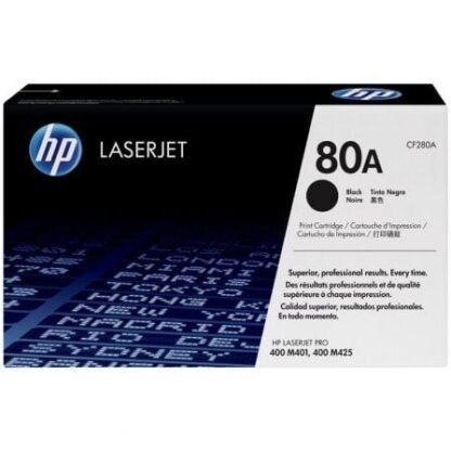 Tóner original hp nº80a/ negro