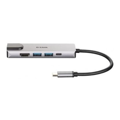 Docking usb tipo-c d-link dub-m520/ 2xusb/ 1xusb tipo-c/ 1xhdmi/ 1xrj45/ 1xthunderbolt/ gris - Imagen 2