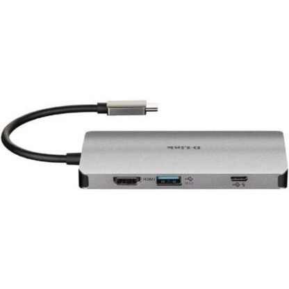 Docking usb tipo-c d-link dub-m810/ 3xusb/ 1xusb tipo-c/ 1xthunderbolt/ 1xhdmi/ 1xrj45/ 1xlector tarjetas/ gris - Imagen 3