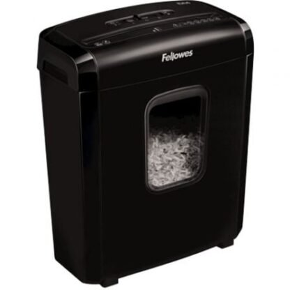 Destructora fellowes 6m/ minicorte de 4 x 12mm/ negra - Imagen 3