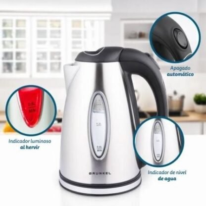 Hervidor de agua grunkel hv-16gx/ 2000w/ capacidad 1.7l - Imagen 3