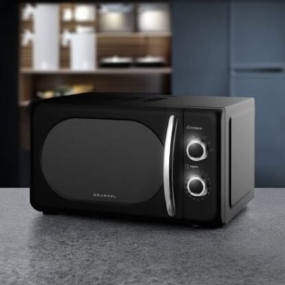 Microondas grunkel vintage mw-20negro/ 700w/ capacidad 20l/ negro - Imagen 2