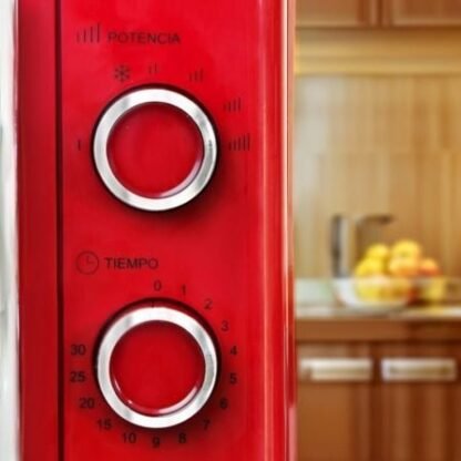 Microondas grunkel vintage mw-20rojo/ 700w/ capacidad 20l/ rojo - Imagen 3