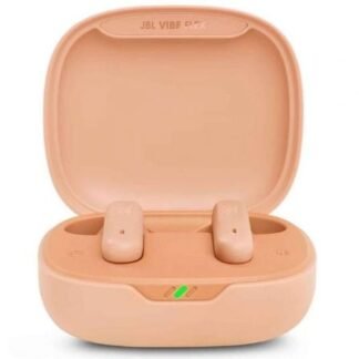 Auriculares bluetooth jbl vibe flex con estuche de carga/ autonomía 8h/ beige