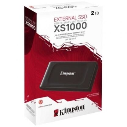 Disco externo ssd kingston xs1000 2tb/ usb 3.2/ negro - Imagen 3