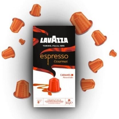 Cápsula lavazza espresso gourmet caramel para cafeteras nespresso/ caja de 10 - Imagen 2