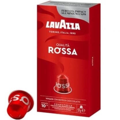 Cápsula lavazza qualitá rossa para cafeteras nespresso/ caja de 10 - Imagen 2
