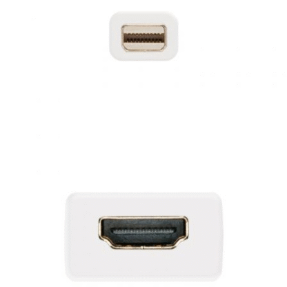 Conversor nanocable 10.16.0102-w/ mini displayport macho - hdmi hembra/ 15cm/ blanco - Imagen 3