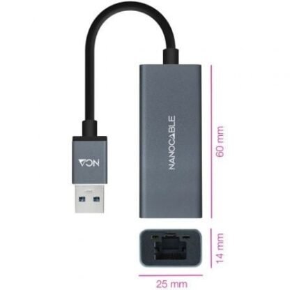 Adaptador usb 3.0 - rj45 nanocable 10.03.0405/ 1000mbps - Imagen 2