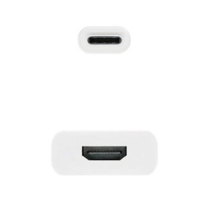 Conversor nanocable 10.16.4102/ usb tipo-c macho - hdmi hembra/ 15cm/ blanco - Imagen 2