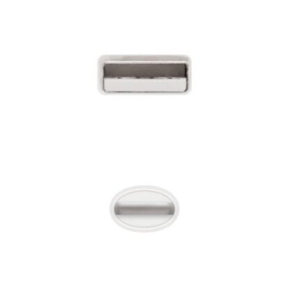 Cable usb 2.0 lightning nanocable 10.110.0401/ usb macho - lightning macho/ 1m/ blanco - Imagen 3