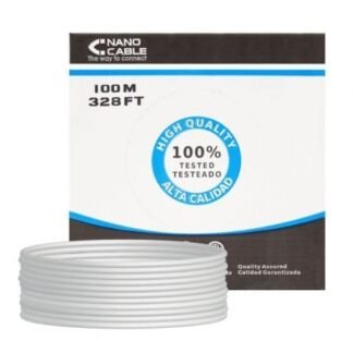 Bobina de cable rj45 ftp nanocable 10.20.0902 cat.6/ 100m/ gris