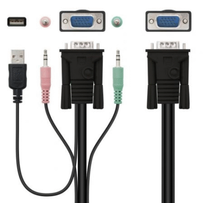 Kvm switch nanocable 10.12.0001/ pc - cpu: 2 vga + 2 usb + 4 jack 3.5 / consola: 2 usb + vga + 2 jack 2.5/ 1.4m - Imagen 3